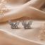 Aretes Mariposa Plateado - Colección Trendy