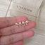 Aretes Lazo Perla - Colección Acero