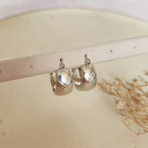 Argolla Chunky Aspas Plateado - Colección Acero