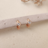 Argollas Corazón Blanco - Colección Acero