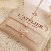 Collar Lazo Strass - Colección Acero