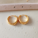 Argolla Canoa Grande Dorado - Colección Acero