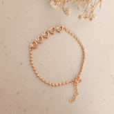 Pulsera Corazones Calados - Colección Acero