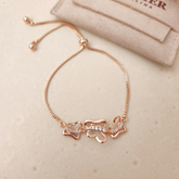 Pulsera Regulable Mariposas Triple - Colección Acero