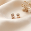 Aretes Tulipán Strass - Colección Acero