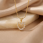 Collar Corazón Calado Cristales - Colección Acero