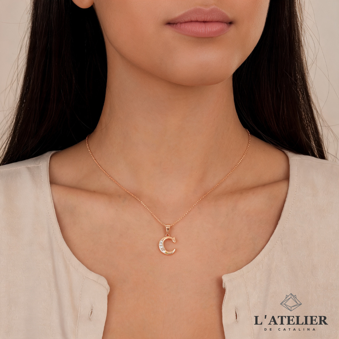 Collar Iniciales Maxi - Colección Acero Imagen secundaria del producto