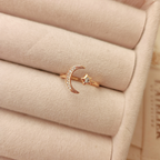 Anillo Luna Estrella - Colección Acero