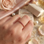 Anillo Circones Fucsia - Colección Acero