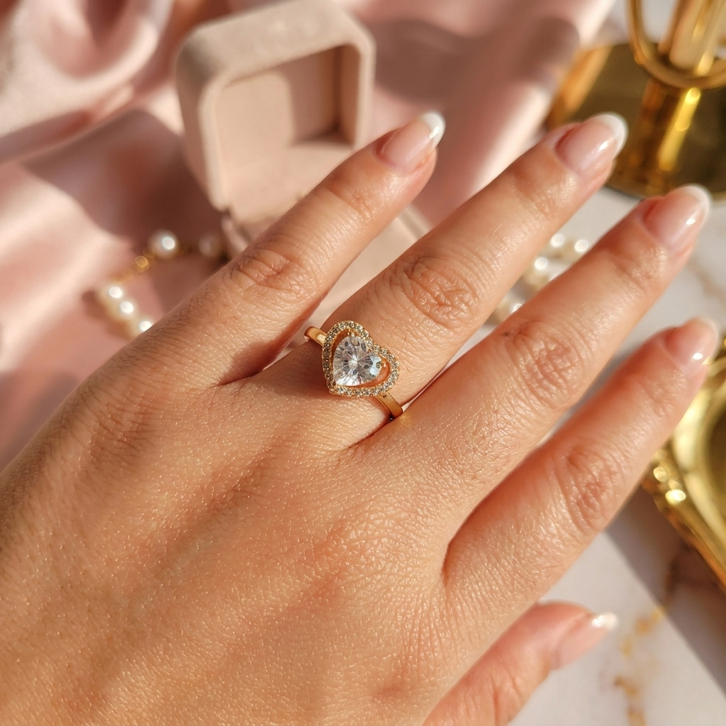Anillo Corazón Maxi - Colección Acero Imagen principal del producto