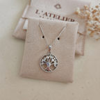 Collar Arbol De La Vida Plateado - Colección Acero