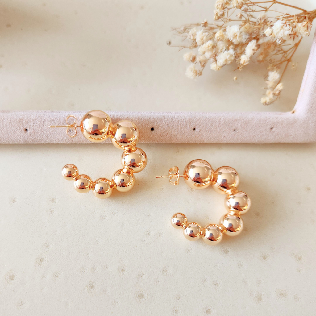 Aretes Bolitas - Colección Acero