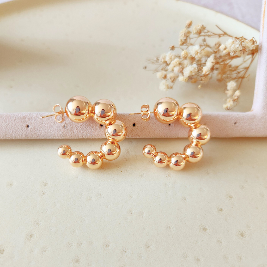 Aretes Bolitas - Colección Acero