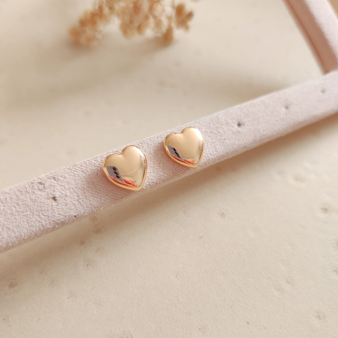 Aretes Corazón Liso - Colección Acero Imagen secundaria del producto