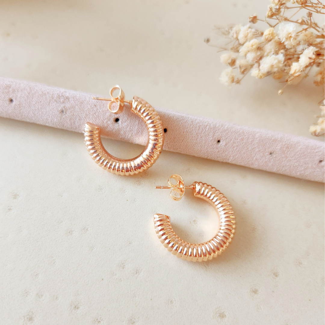 Aretes Elga - Colección Acero