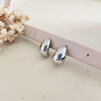 Aretes Victoria Plateado - Colección Acero