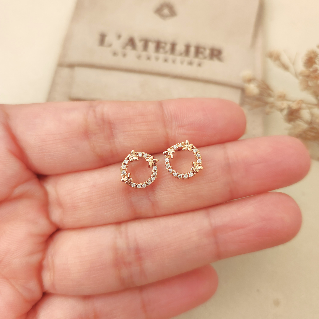 Aretes Karma Mariposas - Colección Acero