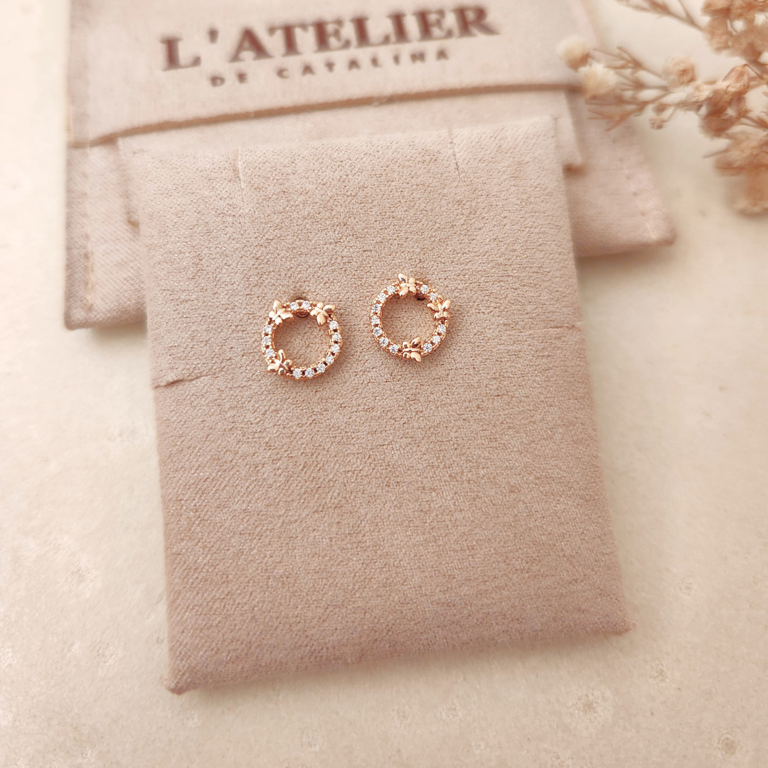 Aretes Karma Mariposas - Colección Acero