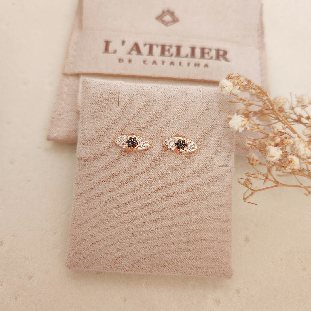 Aretes Ojo Turco - Colección Acero