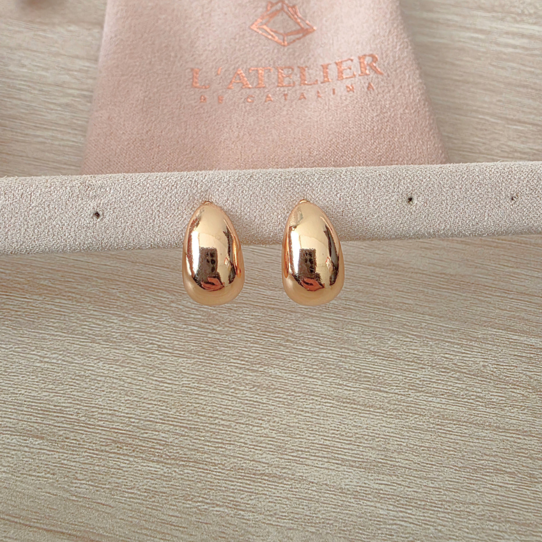 Aretes Victoria Rose - Colección Acero Imagen secundaria del producto