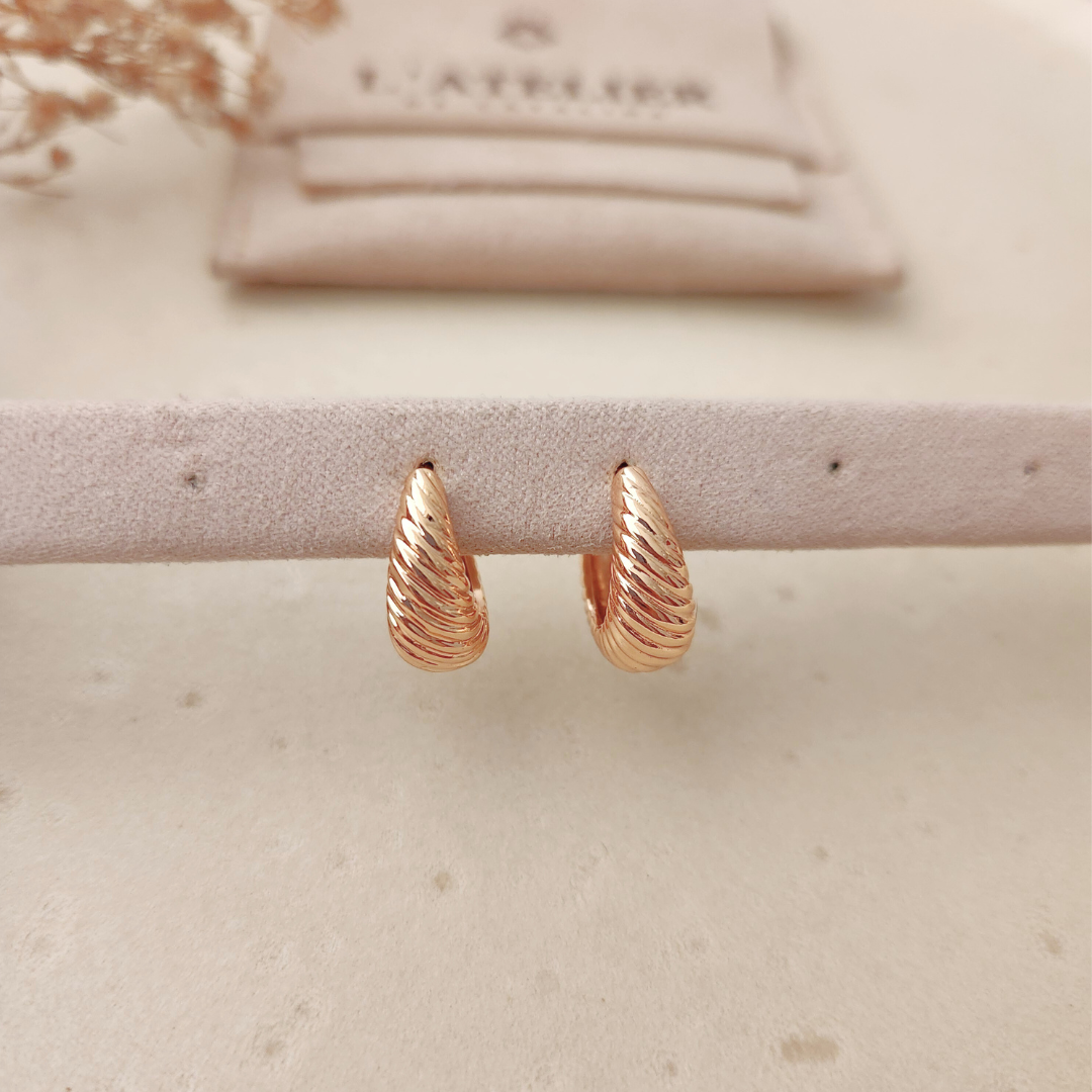 Aretes Izar - Colección Acero Imagen secundaria del producto