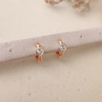 Argollas Corazón Blanco - Colección Acero