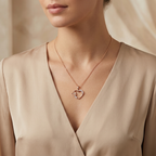 Collar Corazón Flor - Colección Trendy