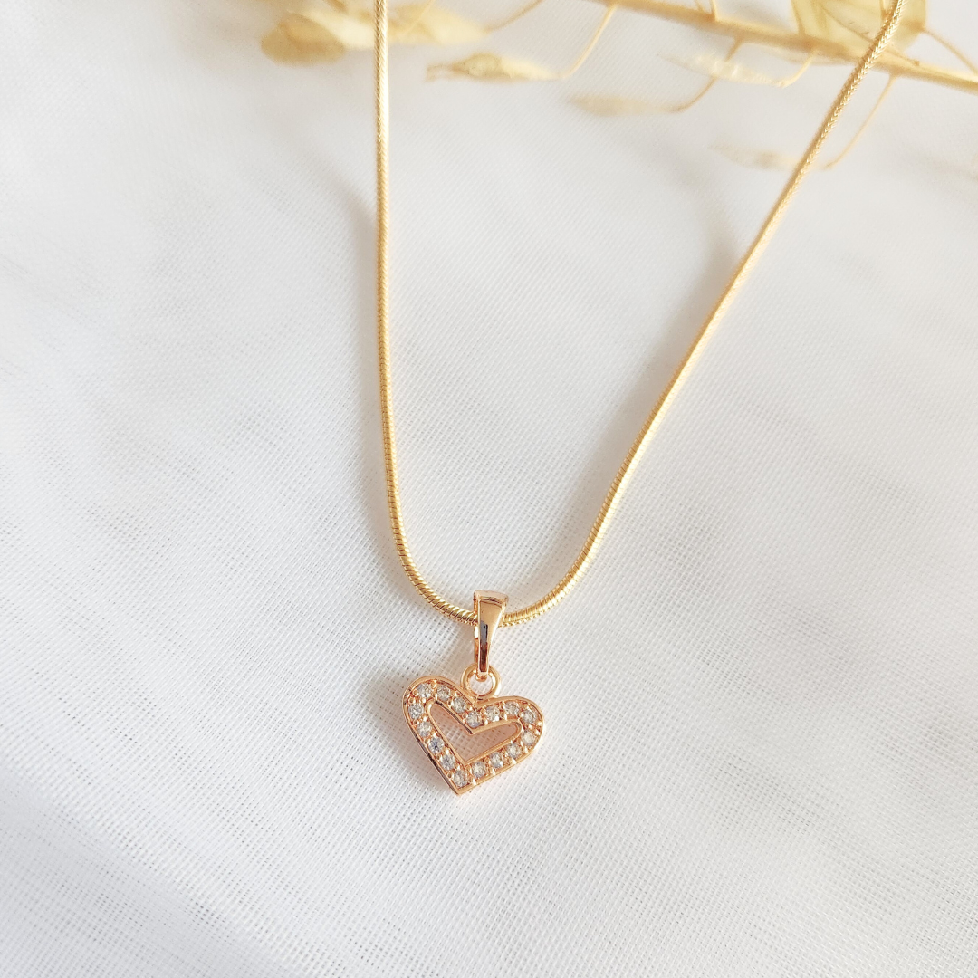 Collar Corazón Pixel - Colección Acero Imagen secundaria del producto