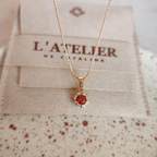 Collar Livia Rojo - Colección Acero