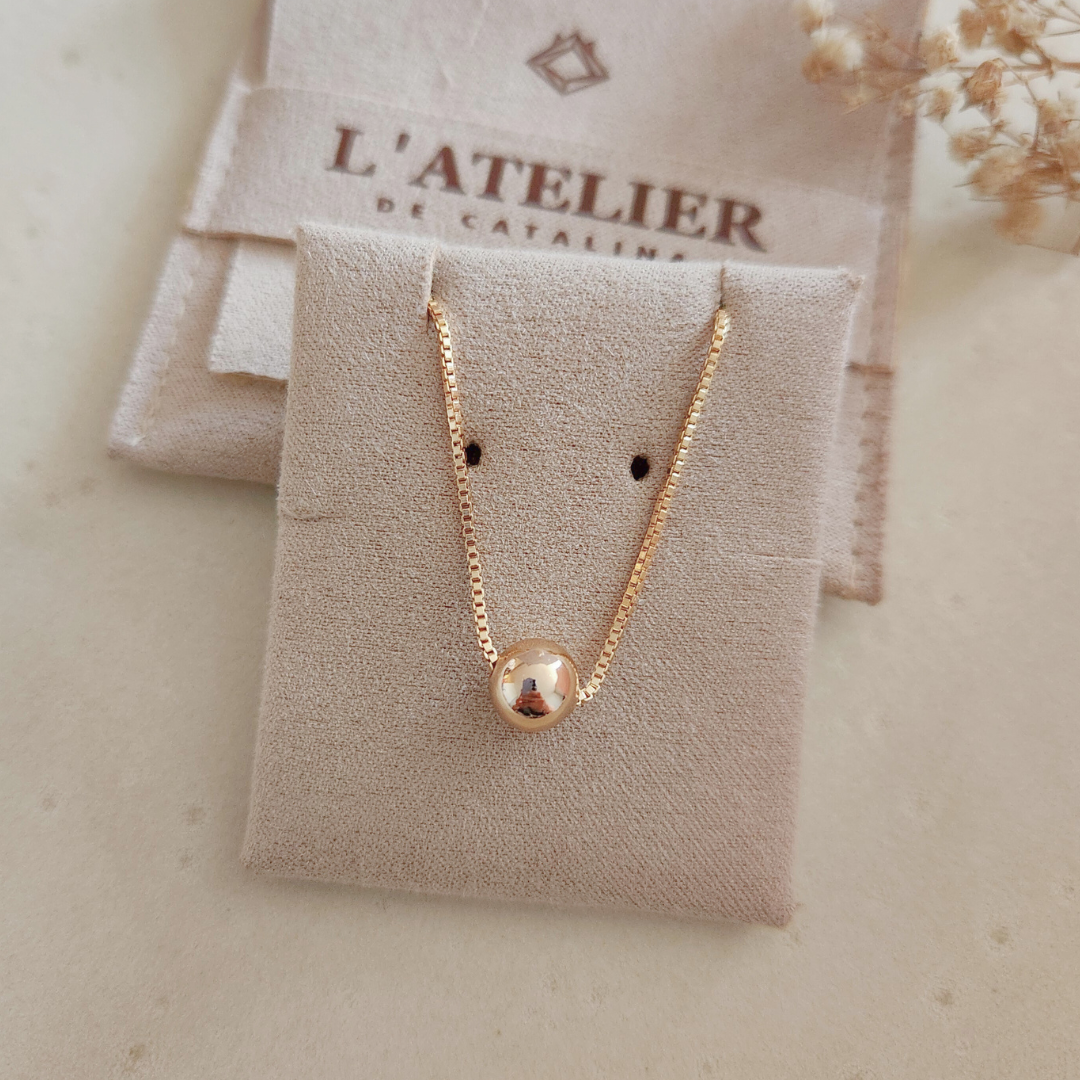 Collar Bola Mediana - Colección Acero