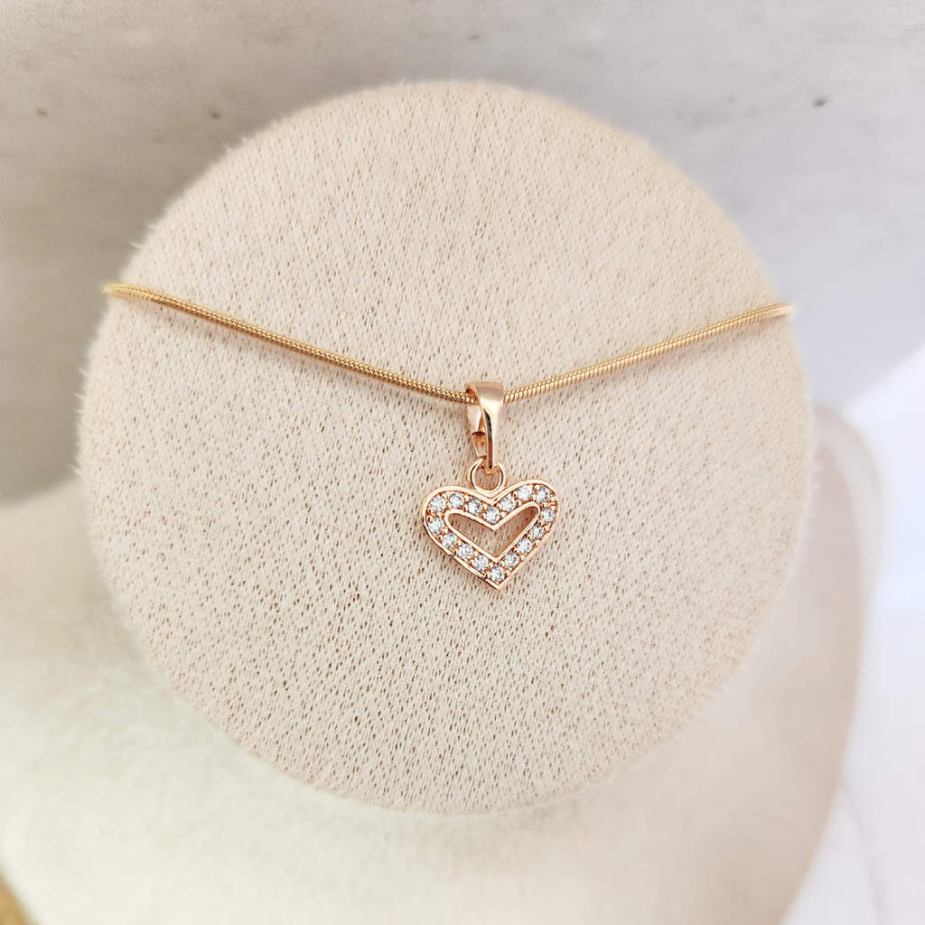 Collar Corazón Pixel - Colección Acero