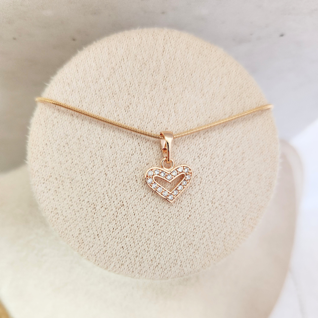 Collar Corazón Pixel - Colección Acero