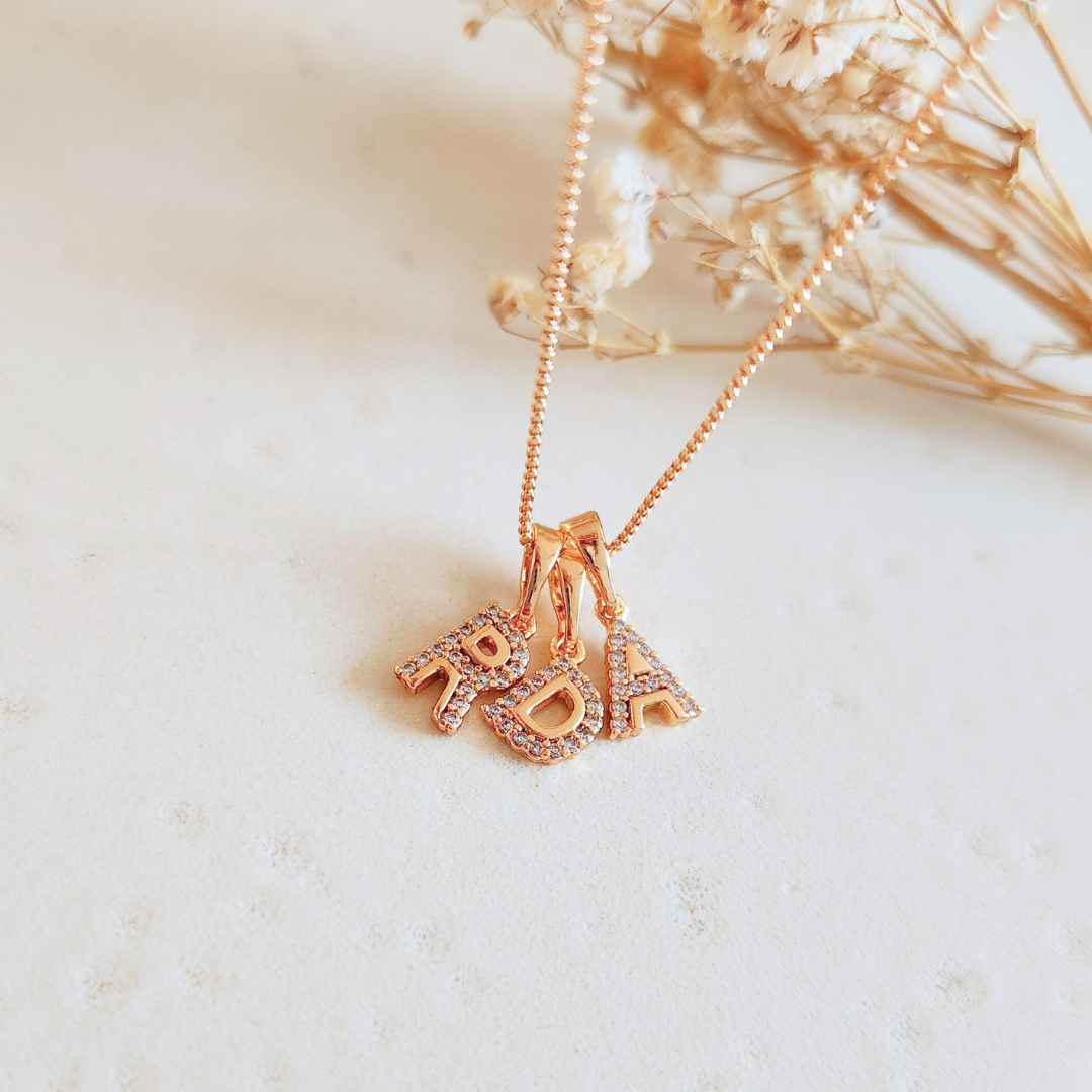 Collar Iniciales Mini Deluxe - Colección Acero