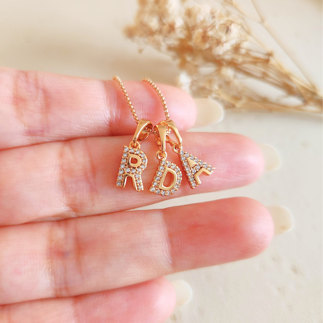 Collar Iniciales Mini Deluxe - Colección Acero