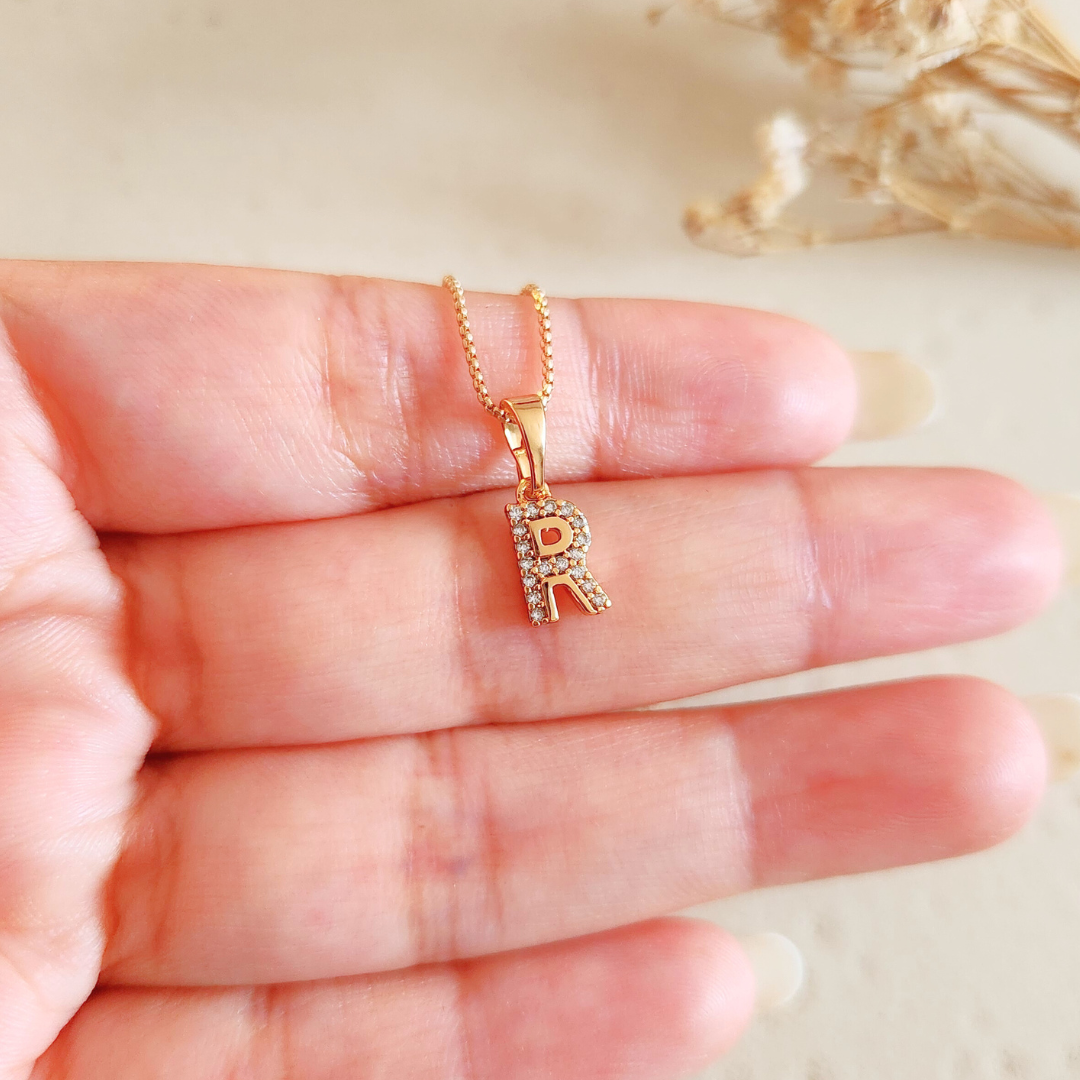 Collar Iniciales Mini Deluxe - Colección Acero