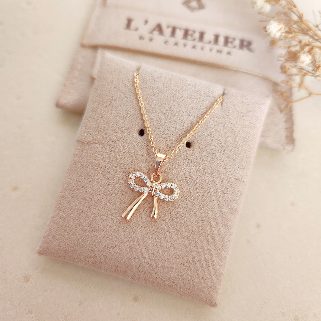 Collar Lazo Strass - Colección Acero Imagen secundaria del producto