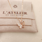 Collar Mariposa Strass Calado - Colección Acero