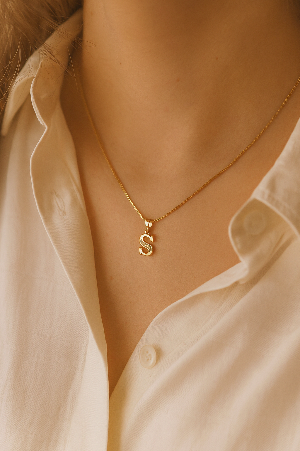 Collar Iniciales Maxi - Colección Acero