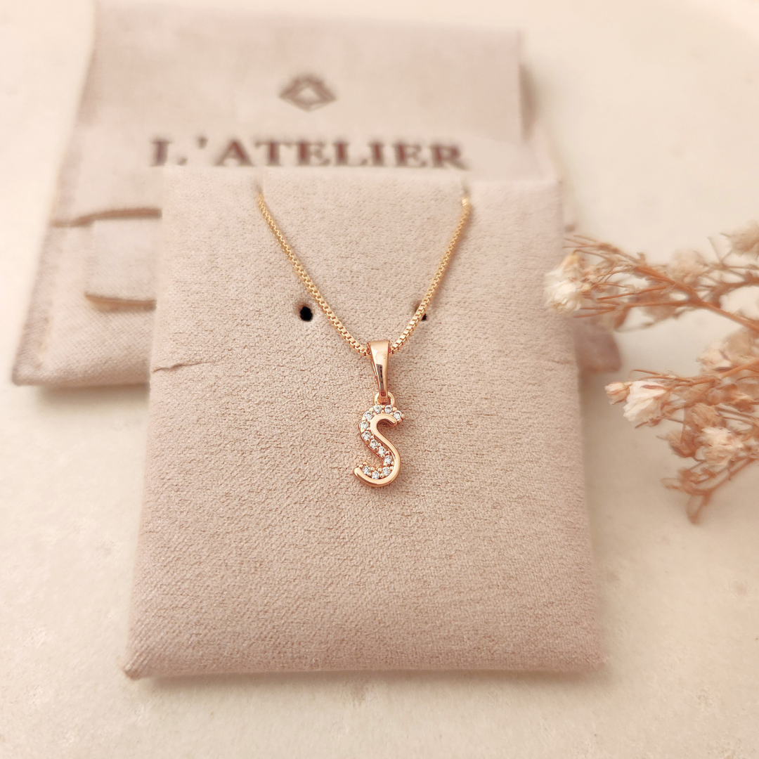 Collar Iniciales Mini Deluxe - Colección Acero