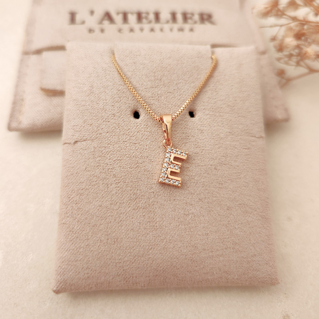 Collar Iniciales Mini Deluxe - Colección Acero