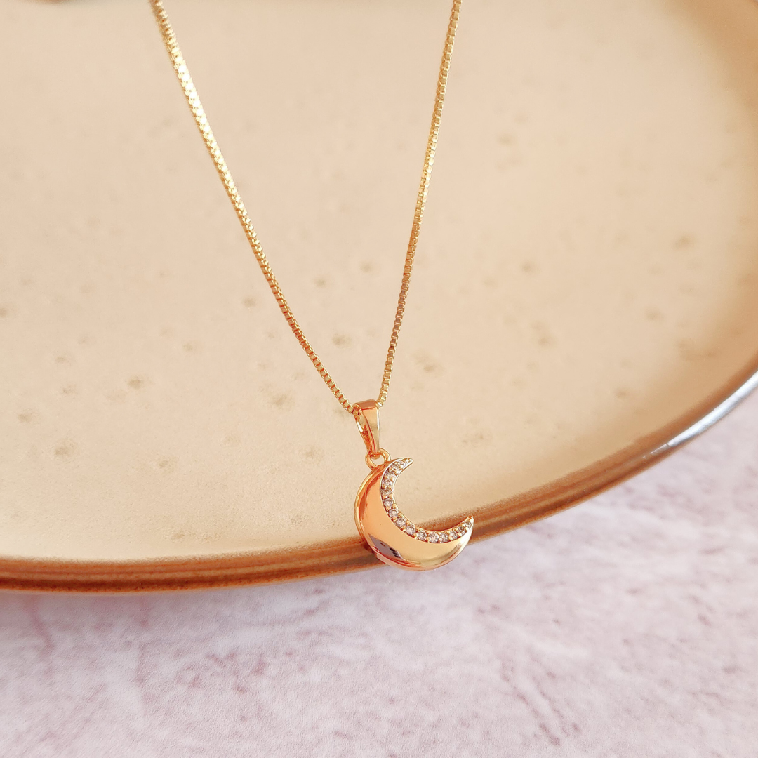 Collar Luna Rose - Colección Acero