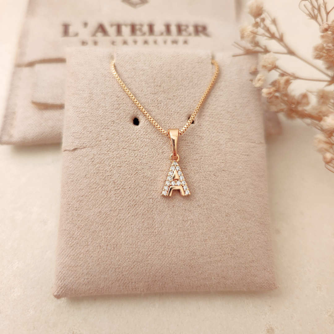 Collar Iniciales Mini Deluxe - Colección Acero