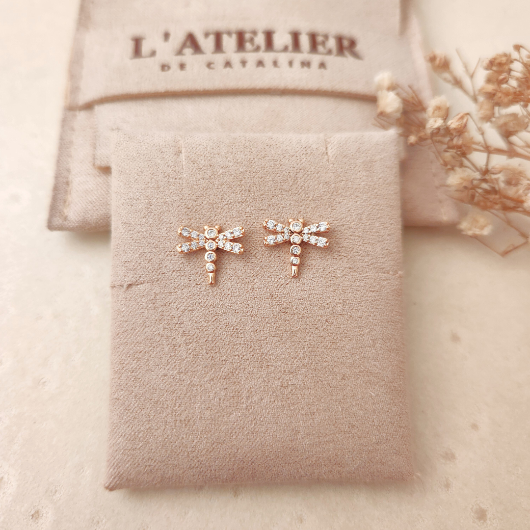 Aretes Libélula - Colección Acero