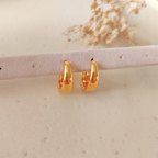 Argolla Canoa Mediana Dorada - Colección Acero