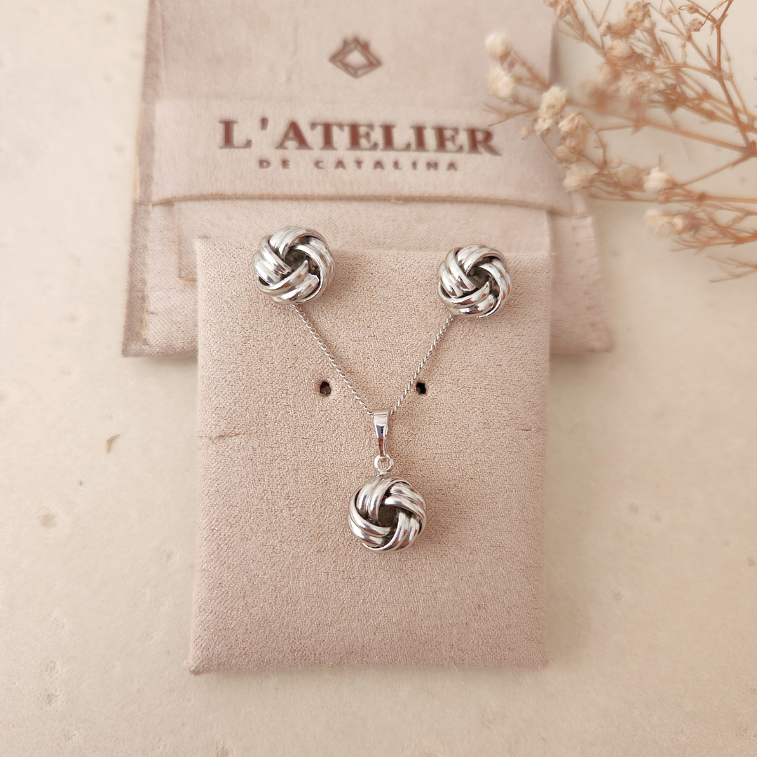 Set Bimba Líneas Plateado