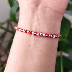Pulsera Assya Rojo - Colección Plata