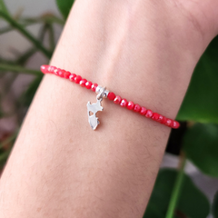 Pulsera Hilo Mapa - Colección Plata