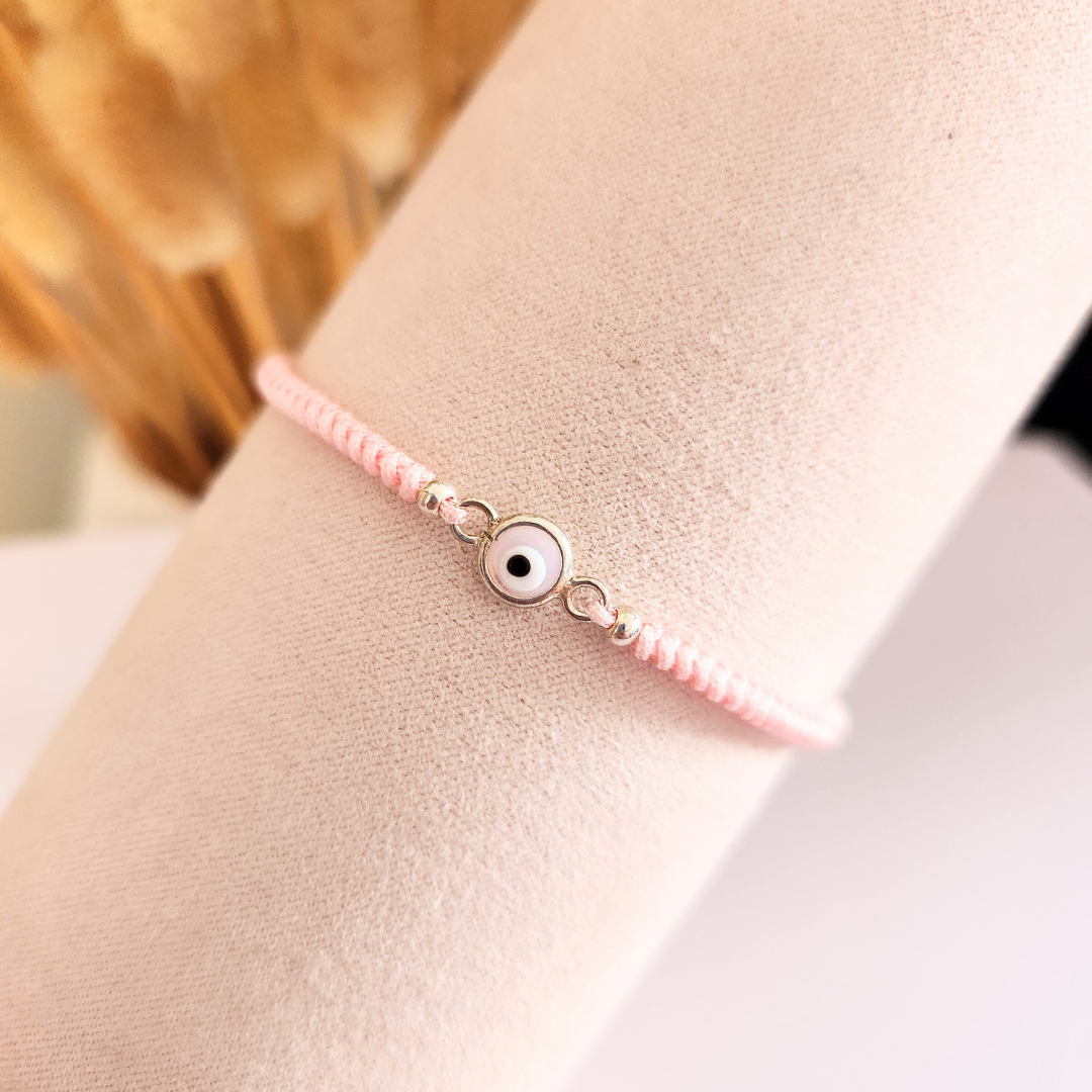 Pulsera Hilo Ojo Turco - Plata 950