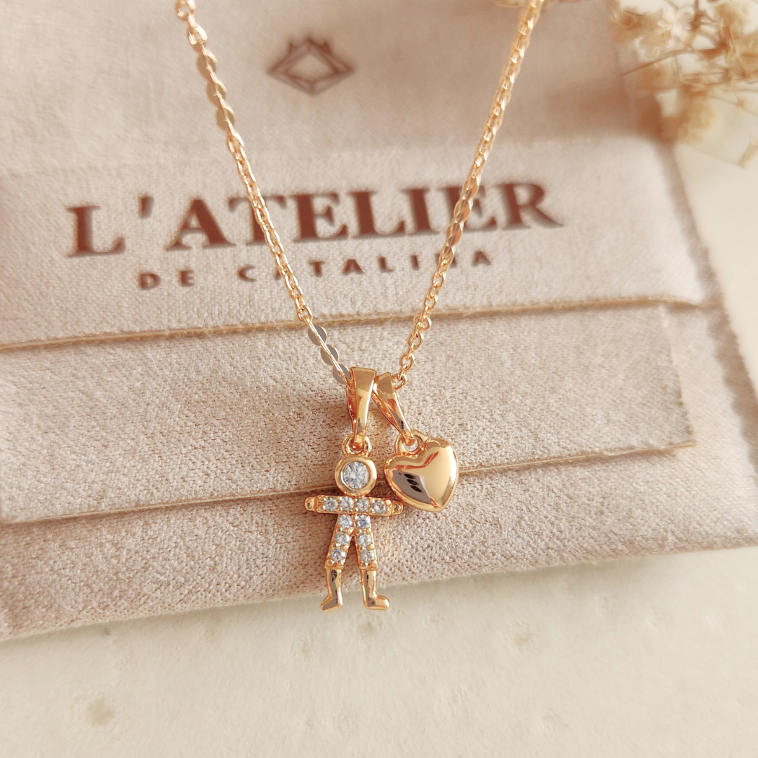 Collar Niño Corazón - Colección Acero Imagen principal del producto