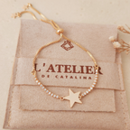 Pulsera Regulable Estrella - Colección Acero